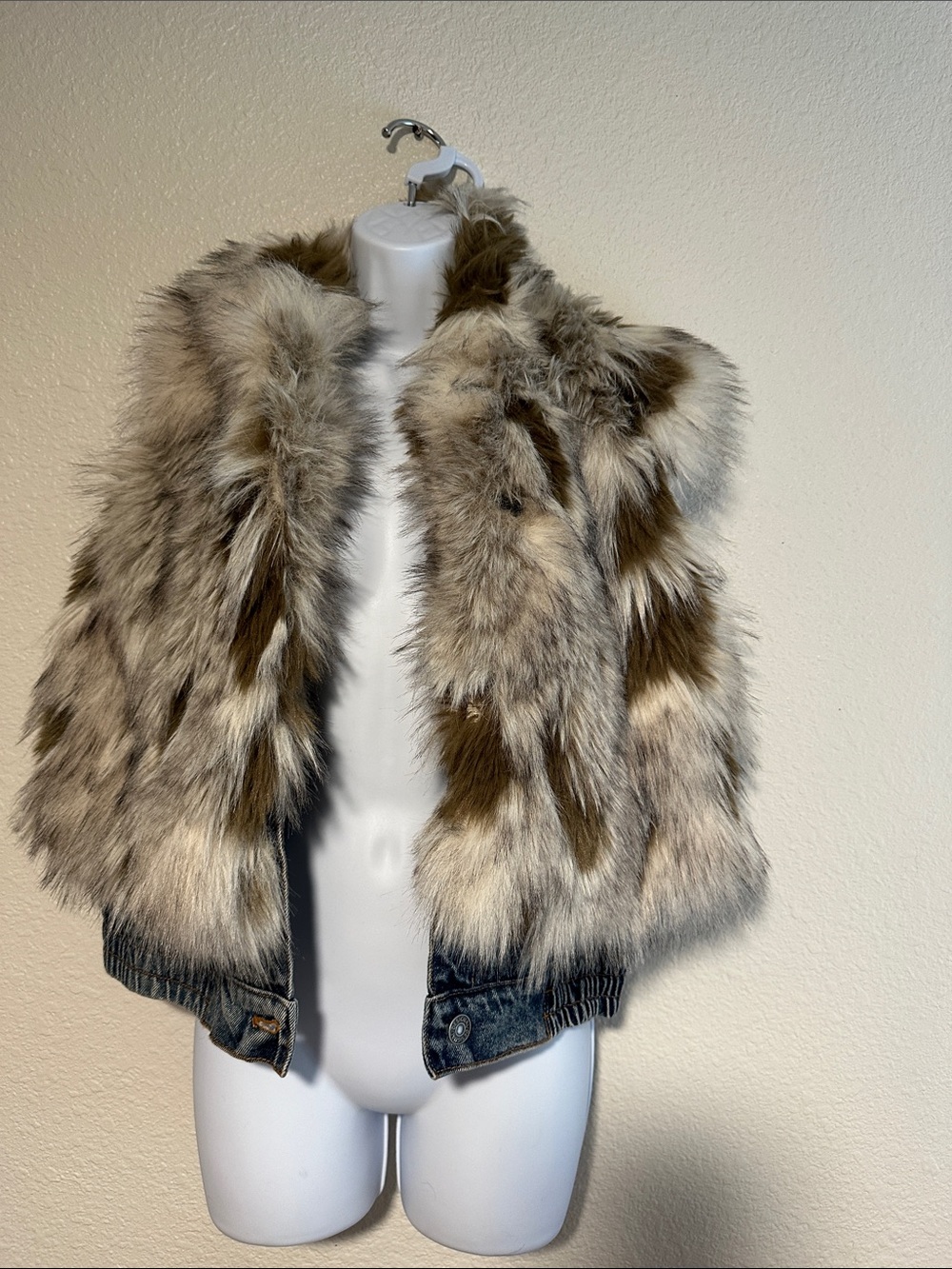 Desigual brownVest with hood and Branded Tags